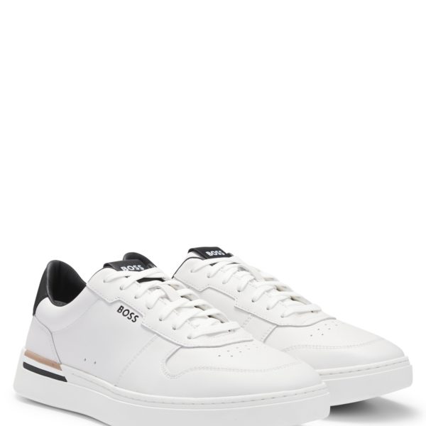 Baskets en cuir à rayures emblématiques – Hugo Boss