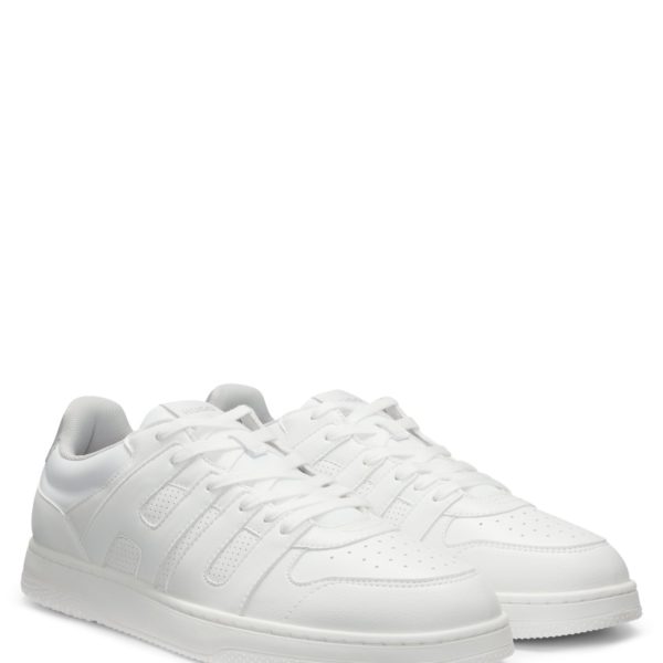 Baskets en similicuir avec tige logotée – Hugo Boss