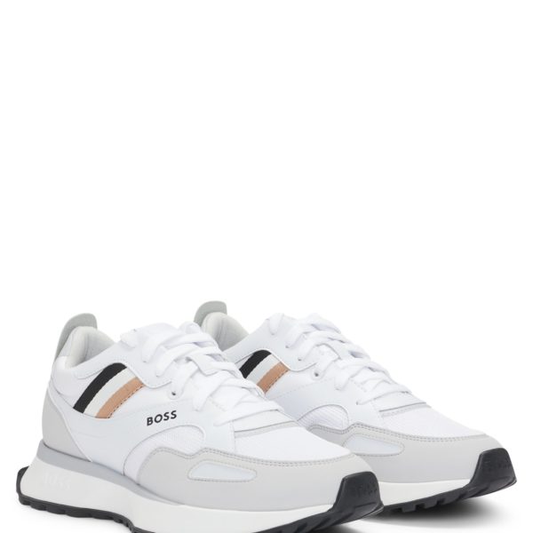 Baskets style chaussures de course avec semelle extérieure en gomme EVA – Hugo Boss
