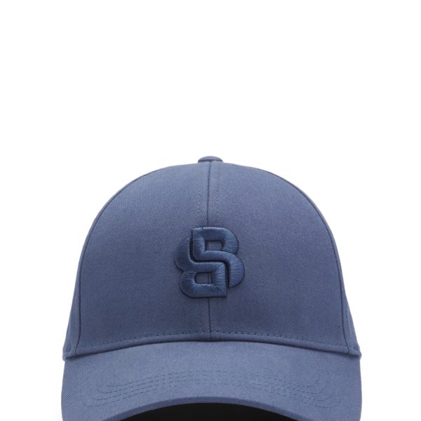 Casquette en twill de coton avec monogramme Double B brodé – Hugo Boss