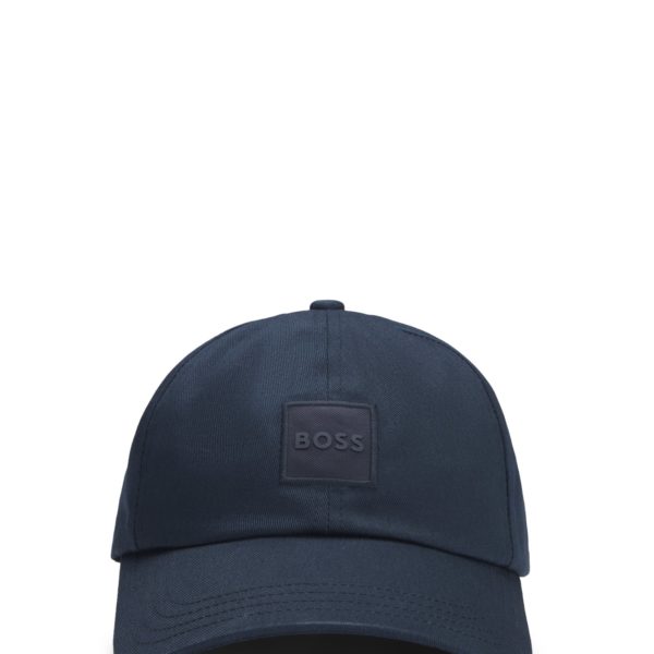 Casquette en twill de coton avec patch logoté tissé – Hugo Boss