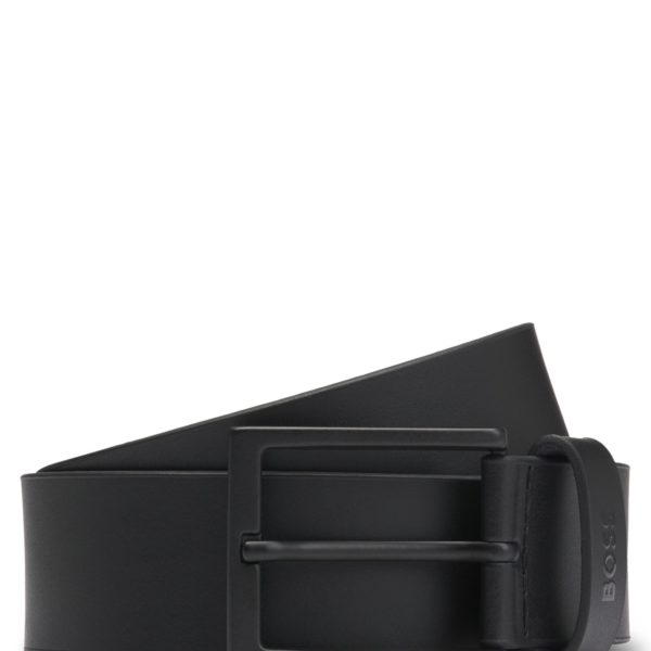 Ceinture en cuir italien avec boucle noire – Hugo Boss