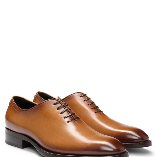 Chaussures Oxford en cuir bruni confectionnées en Italie – Hugo Boss