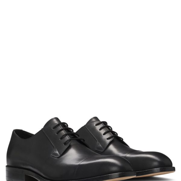 Chaussures derby en cuir à bout droit – Hugo Boss