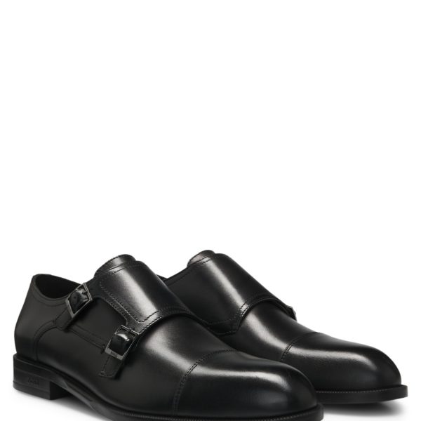 Chaussures en cuir à double bride – Hugo Boss