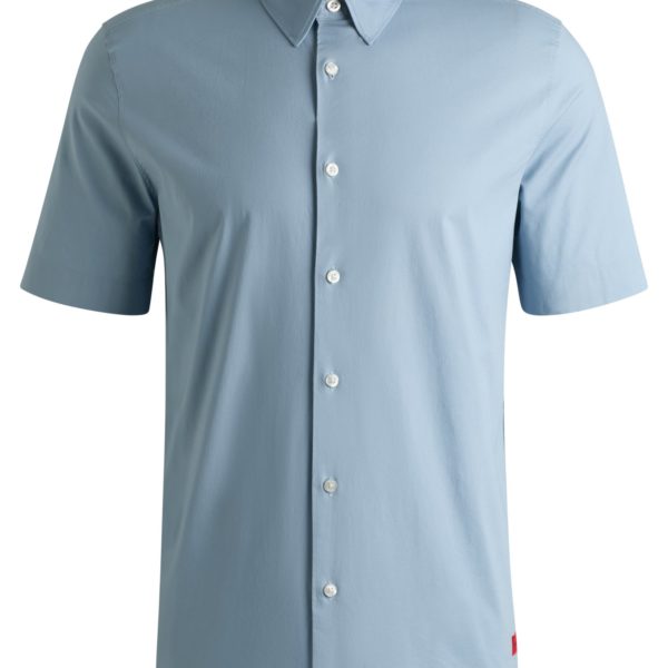 Chemise Relaxed en toile de coton stretch – Hugo Boss