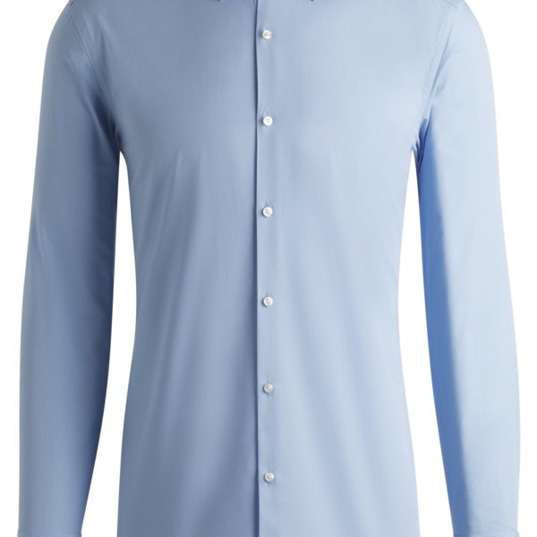 Chemise Slim Fit en popeline de coton facile à repasser – Hugo Boss