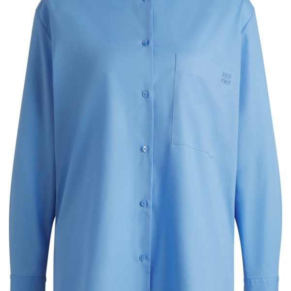 Chemisier Oversize en toile de coton avec logo brodé – Hugo Boss
