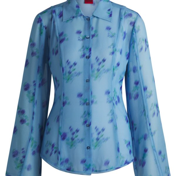 Chemisier Slim à imprimé à fleurs – Hugo Boss