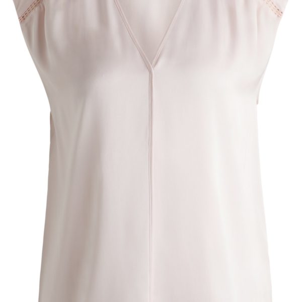 Chemisier sans manches en satin de soie stretch – Hugo Boss