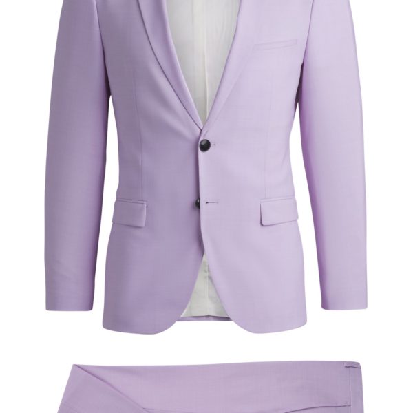 Costume Extra Slim en tissu stretch façonné effet laineux – Hugo Boss