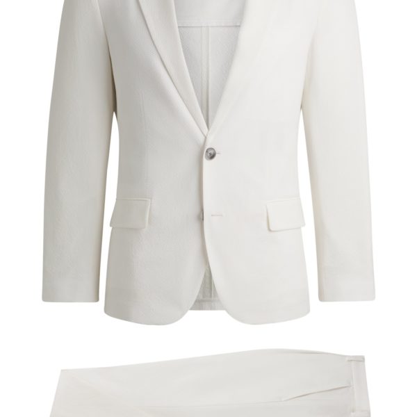 Costume Slim en seersucker – Hugo Boss