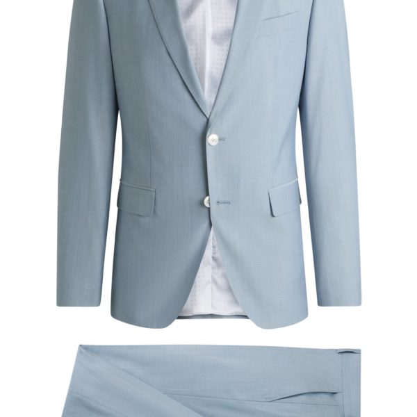 Costume slim en laine mélangée – Hugo Boss