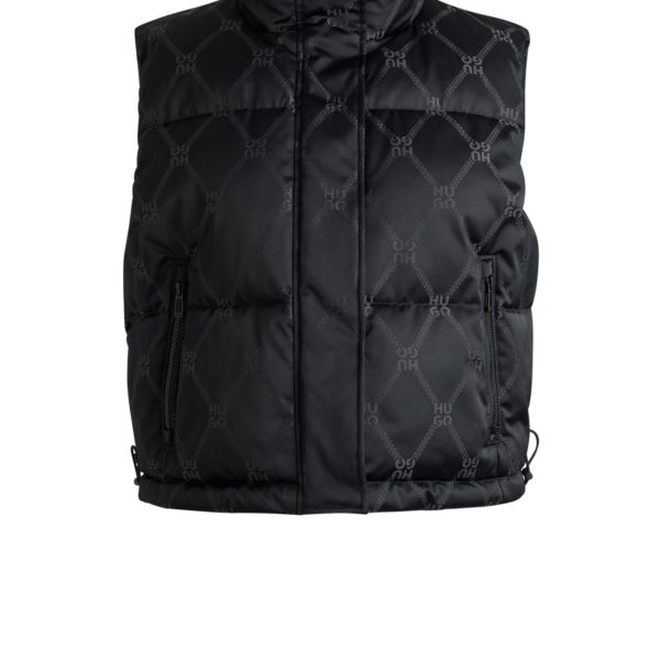 Doudoune sans manches déperlante avec chaîne jacquard emblématique – Hugo Boss