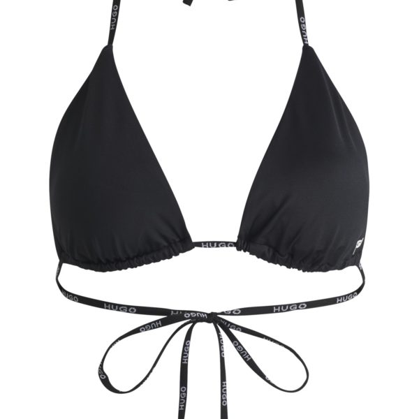 Haut de bikini triangle avec bretelles logotées contrastantes – Hugo Boss