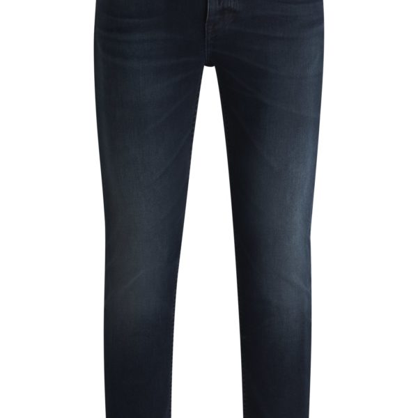 Jean Slim Delaware en denim bleu-noir flammé – Hugo Boss