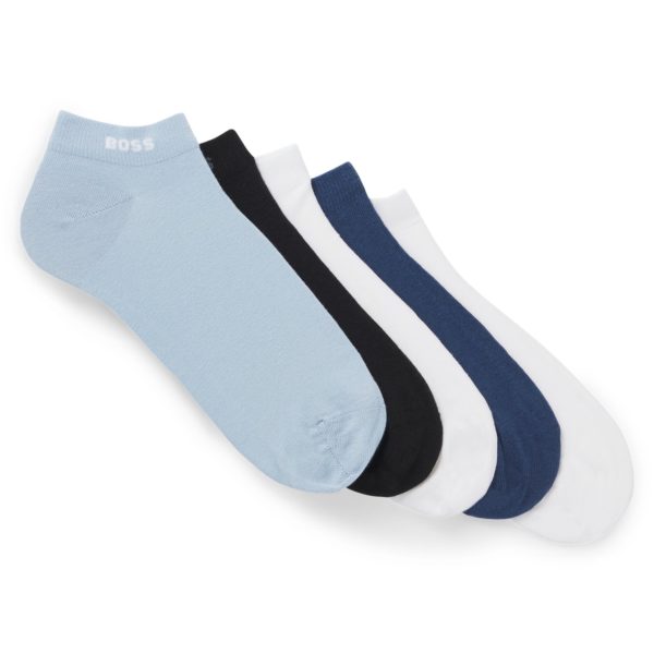 Lot de cinq paires de chaussettes hauteur cheville – Hugo Boss