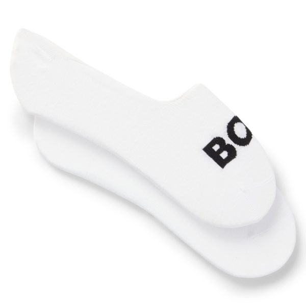 Lot de deux paires de chaussettes invisibles en coton mélangé – Hugo Boss