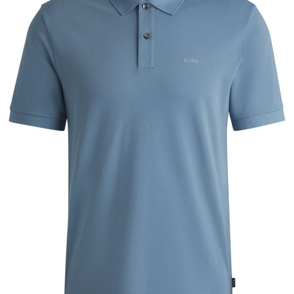 Polo Pallas en piqué de coton avec détails logotés – Hugo Boss