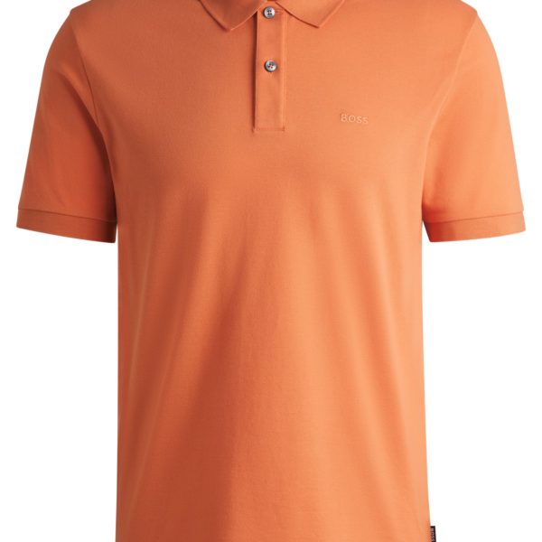 Polo Pallas en piqué de coton avec détails logotés – Hugo Boss