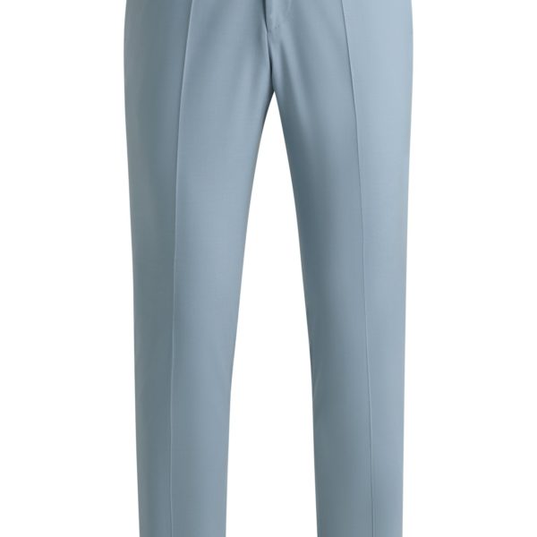 Pantalon Extra Slim en popeline stretch de laine mélangée – Hugo Boss