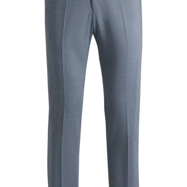 Pantalon habillé en laine vierge mélangée à motif – Hugo Boss