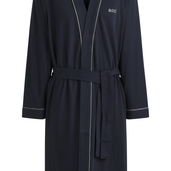 Peignoir en jersey de coton avec logo brodé – Hugo Boss