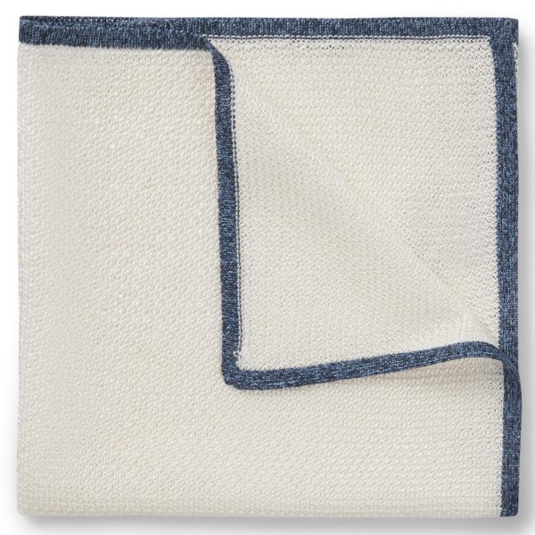 Pochette de costume en maille de soie à bordure contrastante – Hugo Boss