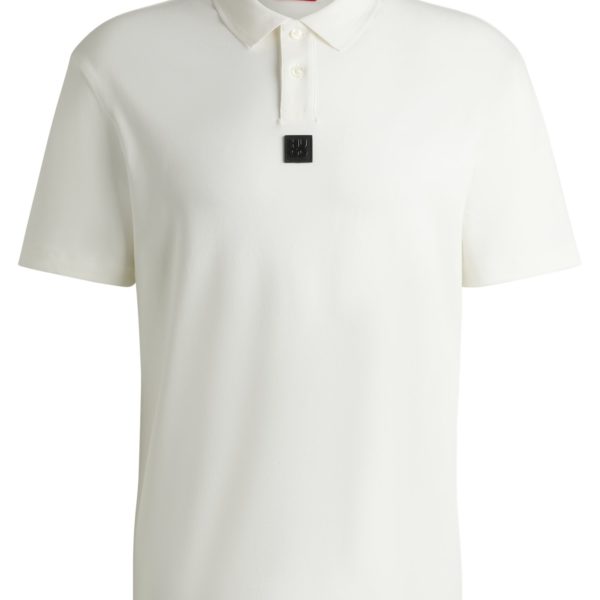 Polo en coton interlock avec logo revisité – Hugo Boss