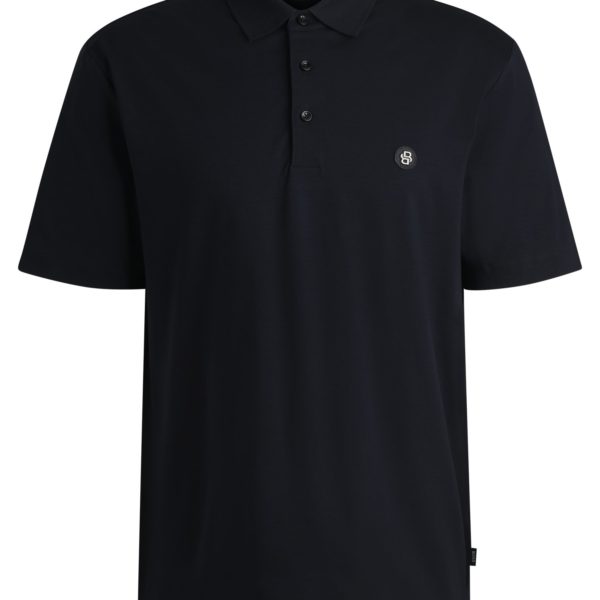 Polo en coton mercerisé à double monogramme – Hugo Boss