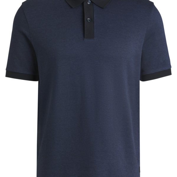 Polo en coton mercerisé à micro motif – Hugo Boss
