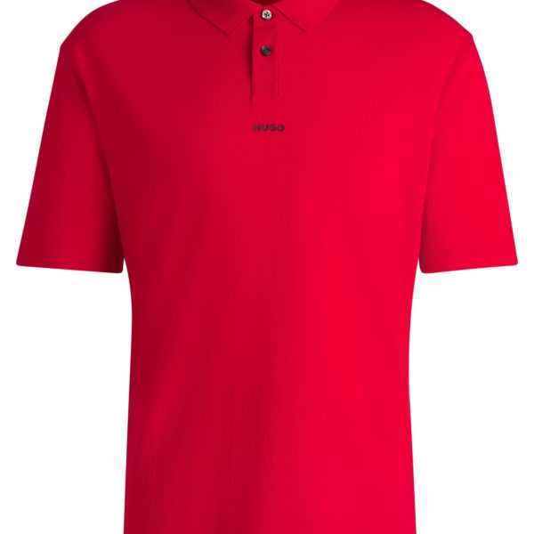 Polo en piqué de coton à logo imprimé – Hugo Boss