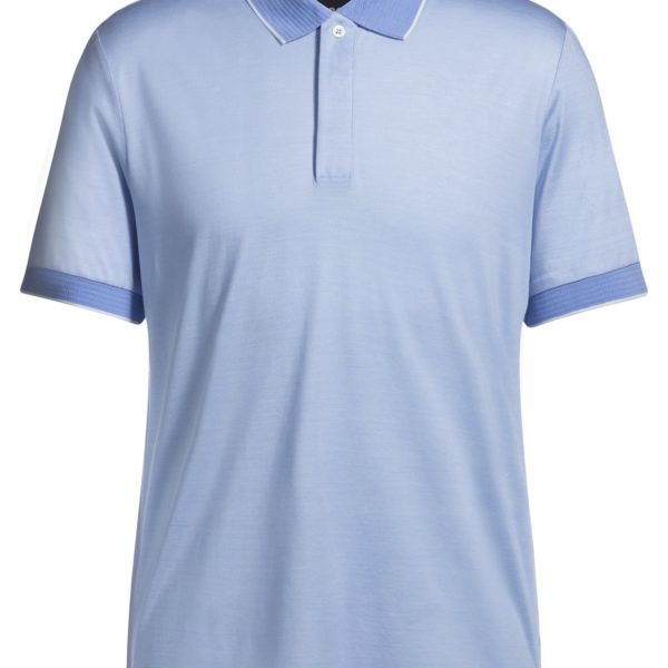 Polo en soie et coton aux finitions structurées – Hugo Boss