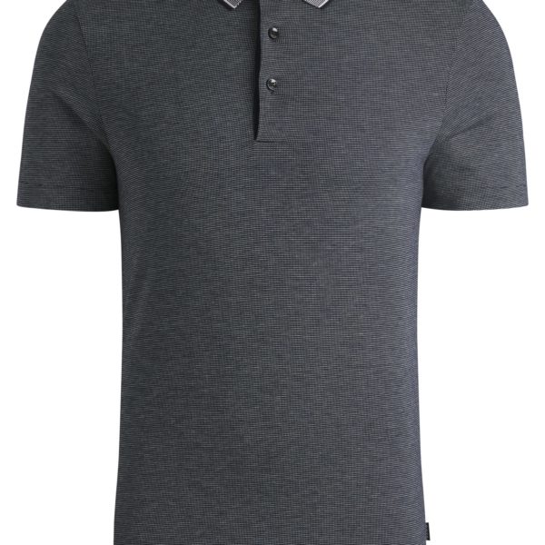 Polo slim en coton structuré avec col contrastant – Hugo Boss