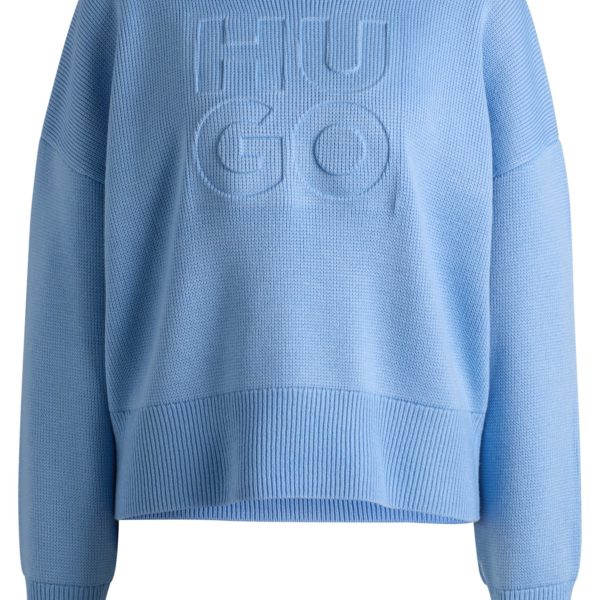 Pull Relaxed à logo embossé – Hugo Boss