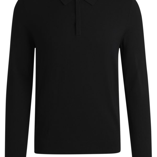 Pull Slim à col polo en maille avec patte de boutonnage invisible – Hugo Boss