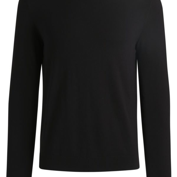 Pull Slim à col rond en fils doux – Hugo Boss