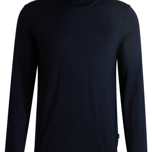 Pull Regular à col roulé en laine mérinos – Hugo Boss