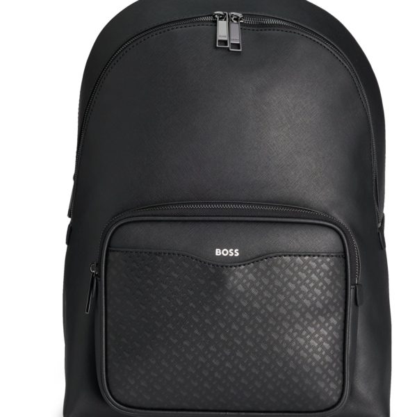 Sac à dos avec poche à motif monogramme – Hugo Boss
