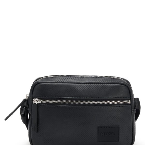 Sac porté croisé en similicuir perforé – Hugo Boss