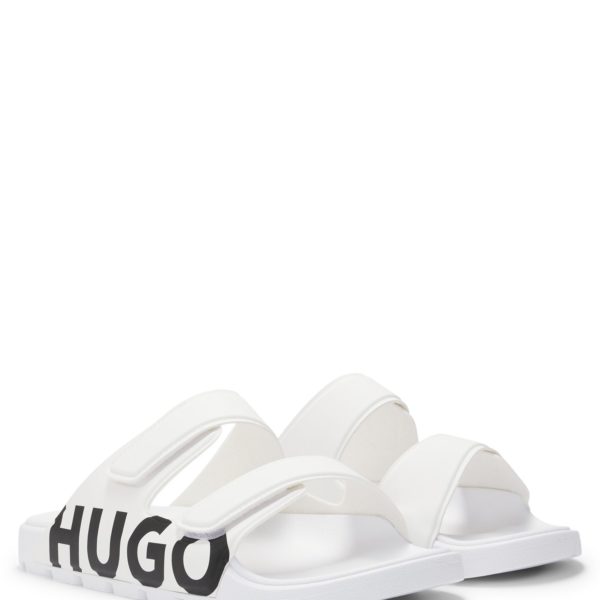 Sandales à logo avec deux brides auto-adhésives – Hugo Boss