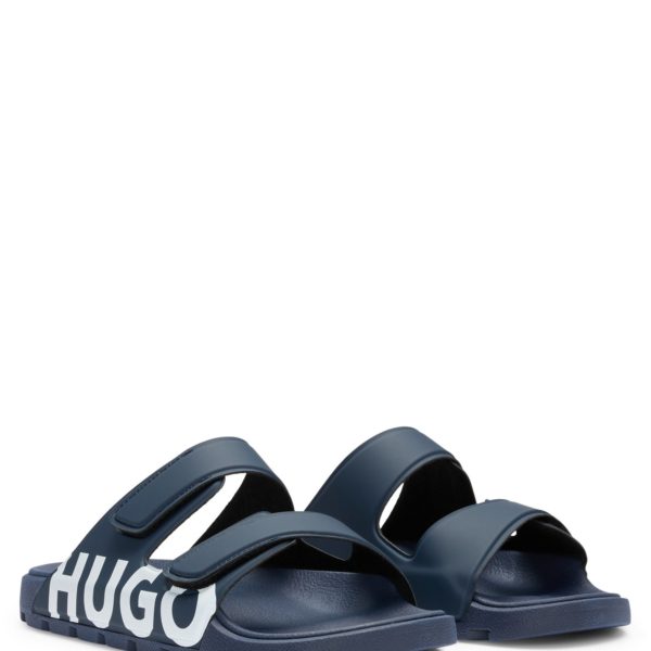 Sandales à logo avec deux brides auto-adhésives – Hugo Boss