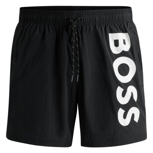 Short de bain à logo contrastant en tissu à séchage rapide – Hugo Boss