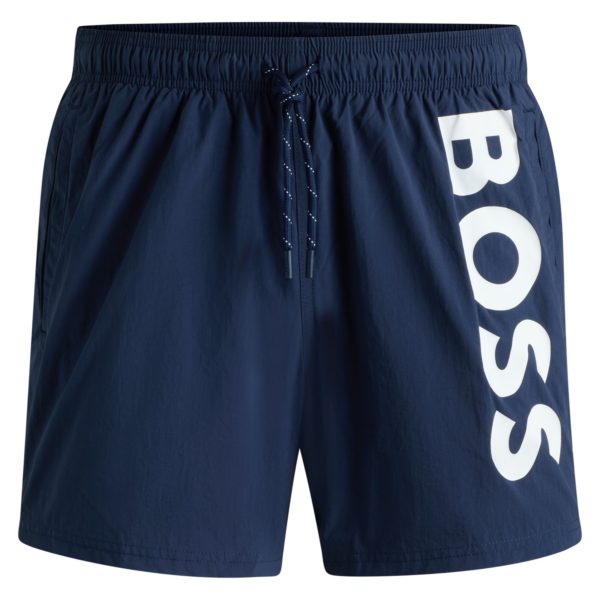 Short de bain à logo contrastant en tissu à séchage rapide – Hugo Boss