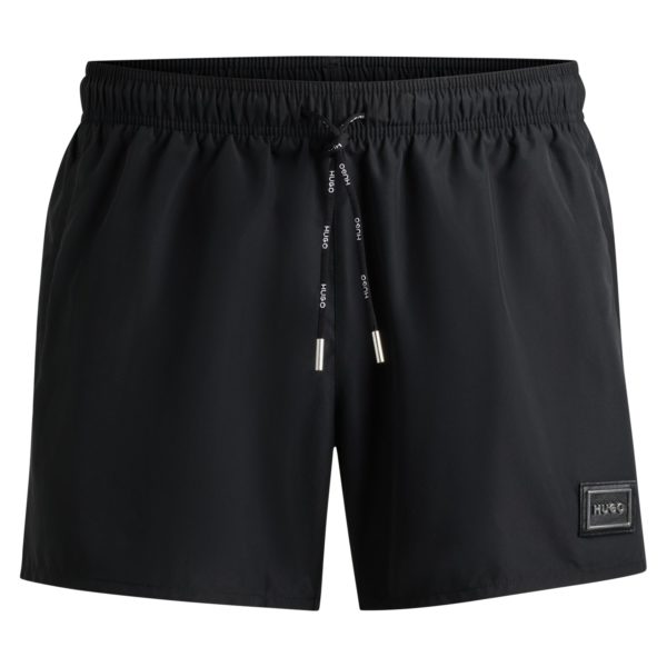 Short de bain avec logo en métal et cordon logoté – Hugo Boss