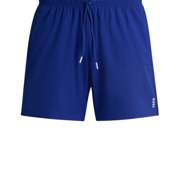 Short de bain avec rayures emblématiques et logo – Hugo Boss