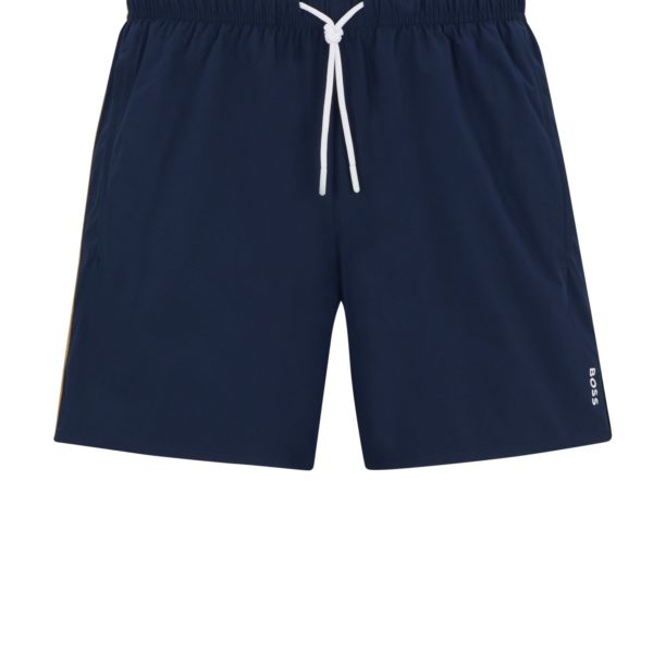 Short de bain avec rayures emblématiques et logo – Hugo Boss
