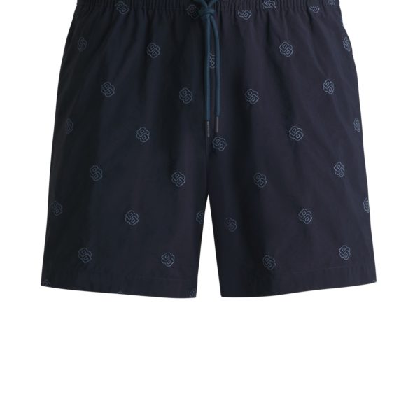 Short de bain en tissu à séchage rapide avec monogrammes Double B – Hugo Boss