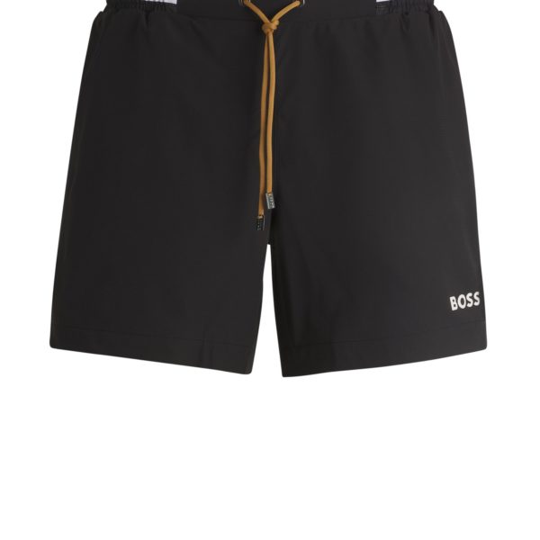 Short de bain en tissu ripstop à logo contrastant – Hugo Boss