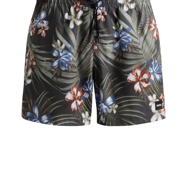 Short de bain entièrement doublé à imprimé de la saison – Hugo Boss